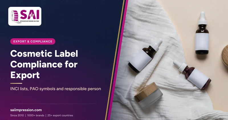 Cosmetic Label Compliance for Export: INCI Lists, PAO Symbols and Responsible Person Details