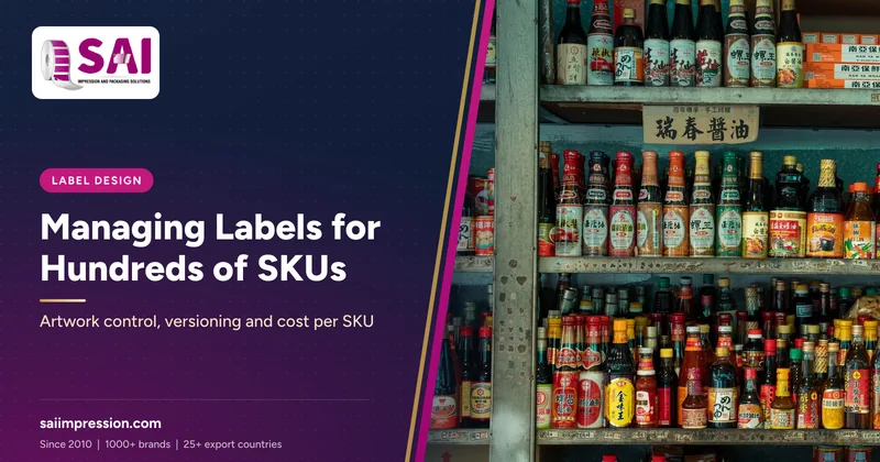 Managing Labels for Hundreds of SKUs: Artwork Control, Versioning and Cost per SKU