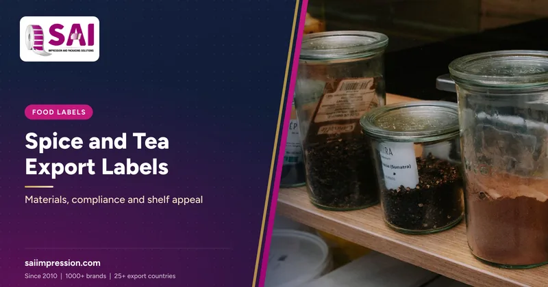 Spice and Tea Export Labels: Materials, Compliance and Shelf Appeal